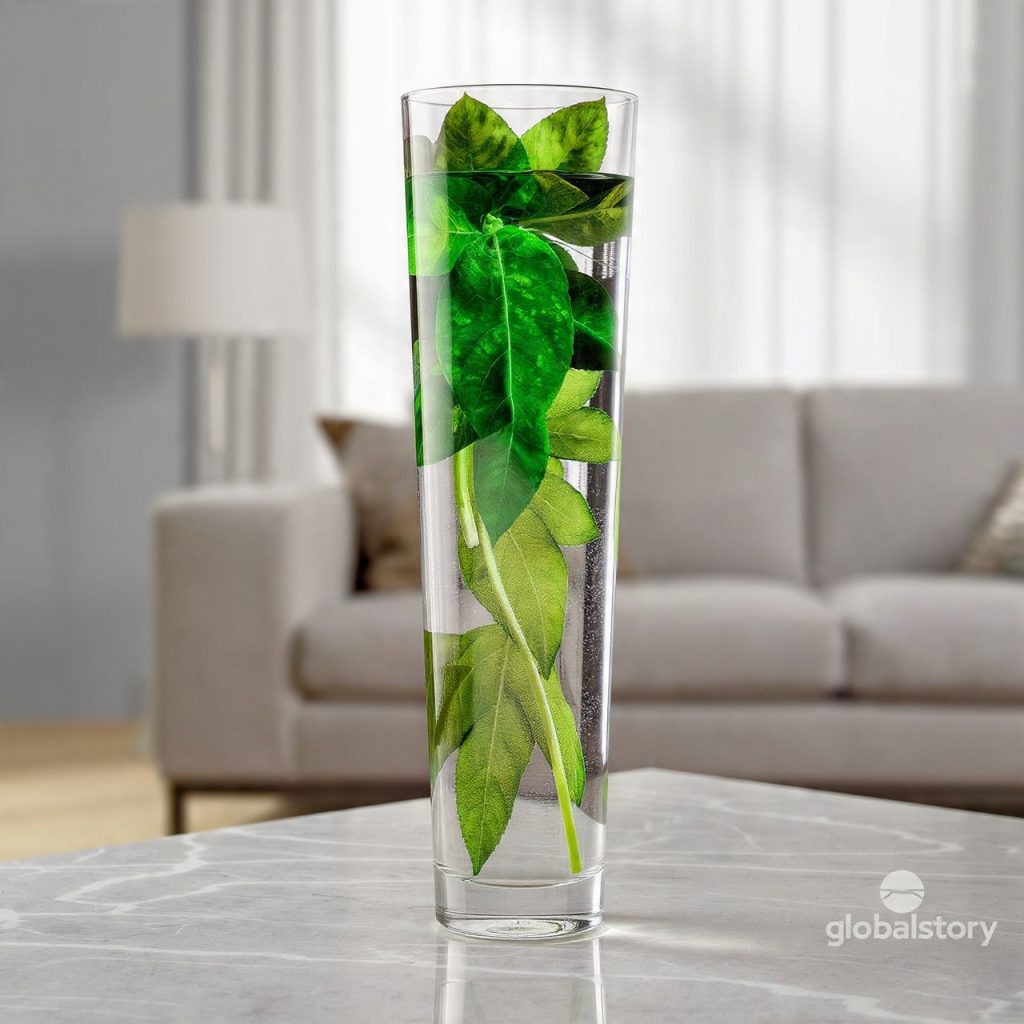Modern Clear Glass Flower Vase