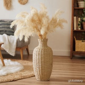 Bohemian Pampas Grass Vase