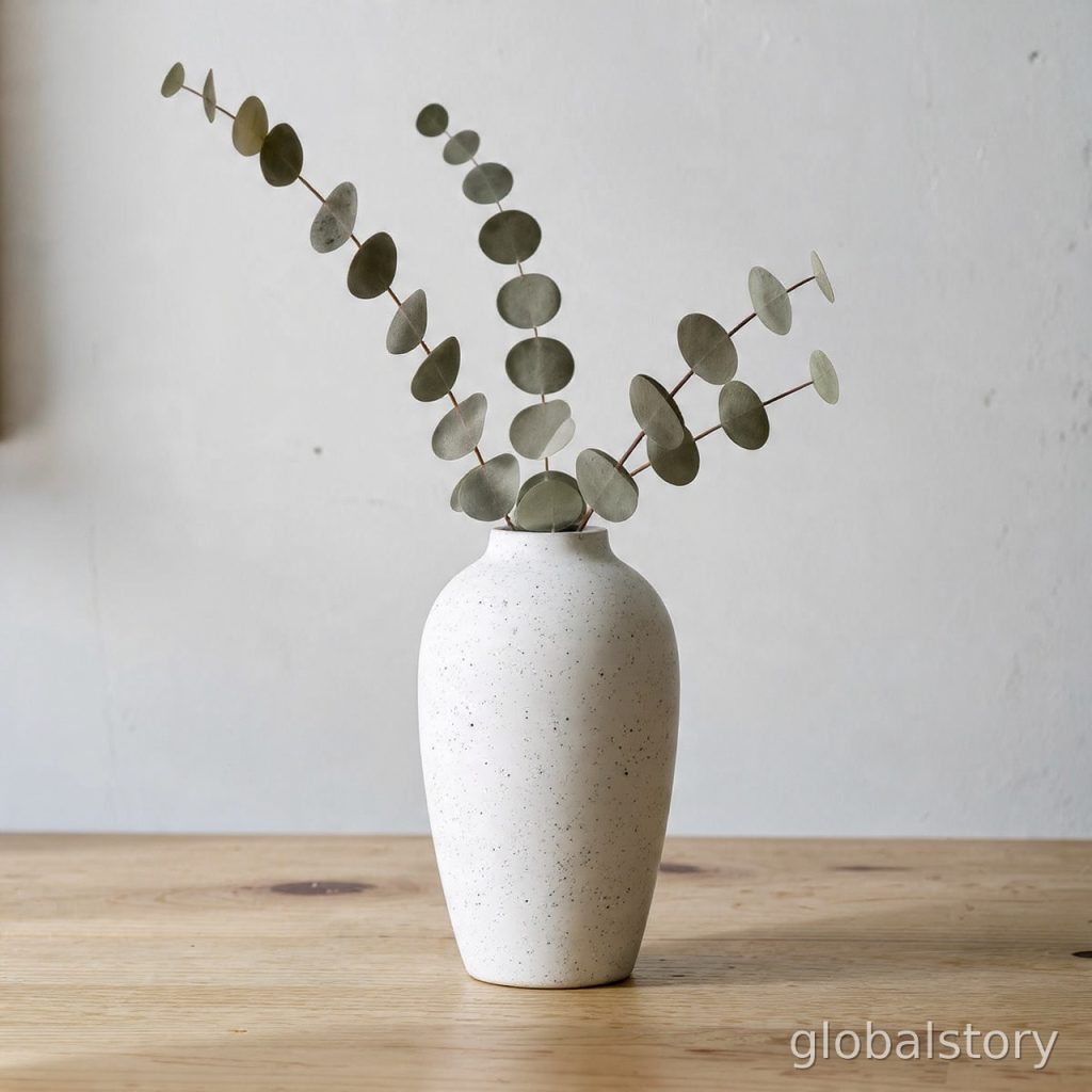 Nordic Speckled Ceramic Vase